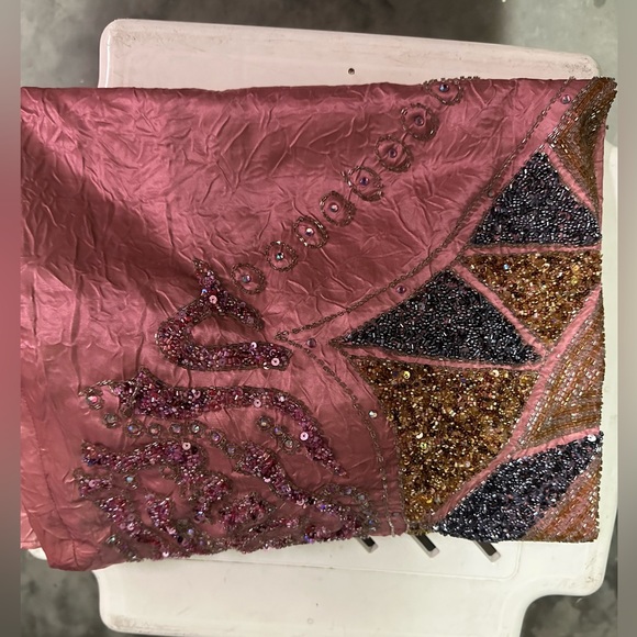 Light Watermelon abaya - Picture 3 of 4